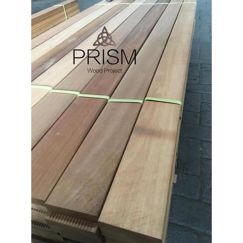 Papan kayu ulin polos Tebal 1 cm panjang 200 cm