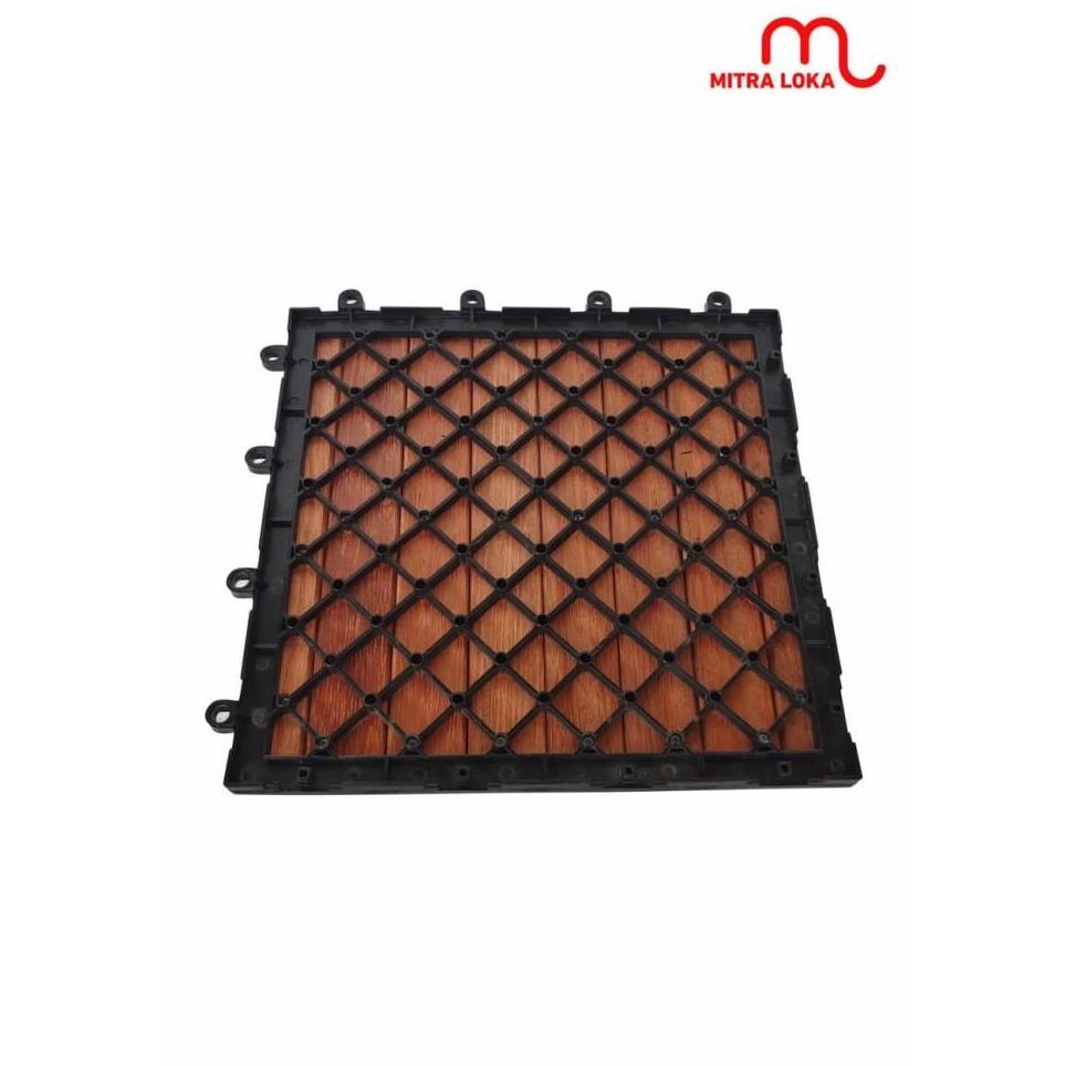 Mitra Loka Lantai Ubin Kayu Furnish Anti Rayap Outdoor Indoor Teras