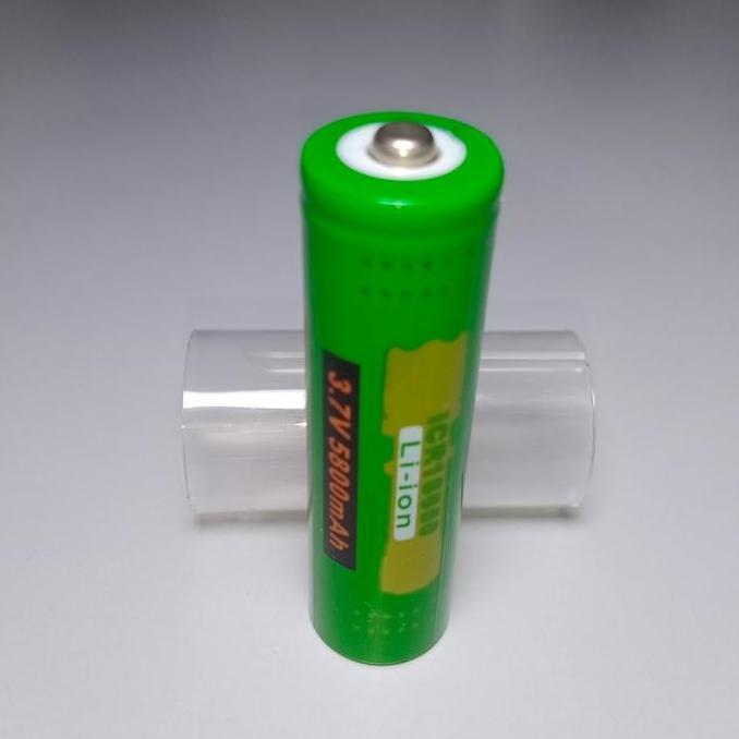 THE BEST IMPORT BATERAI BATTERY 18650 LI-ION 5800MAH + ADAPTER 18650 TO 26550 KODE 84