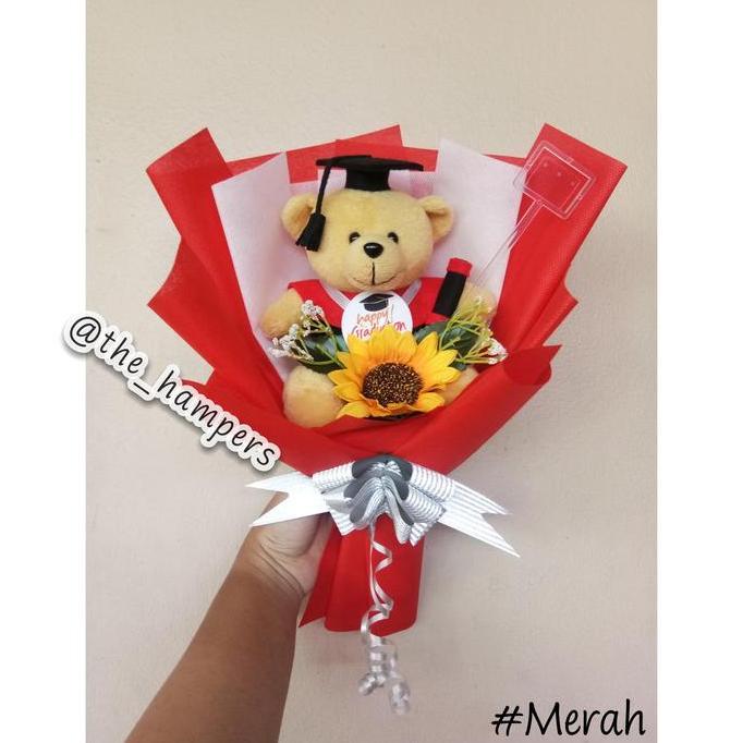 buket boneka , buket bunga , hadiah wisuda , boneka wisuda LM