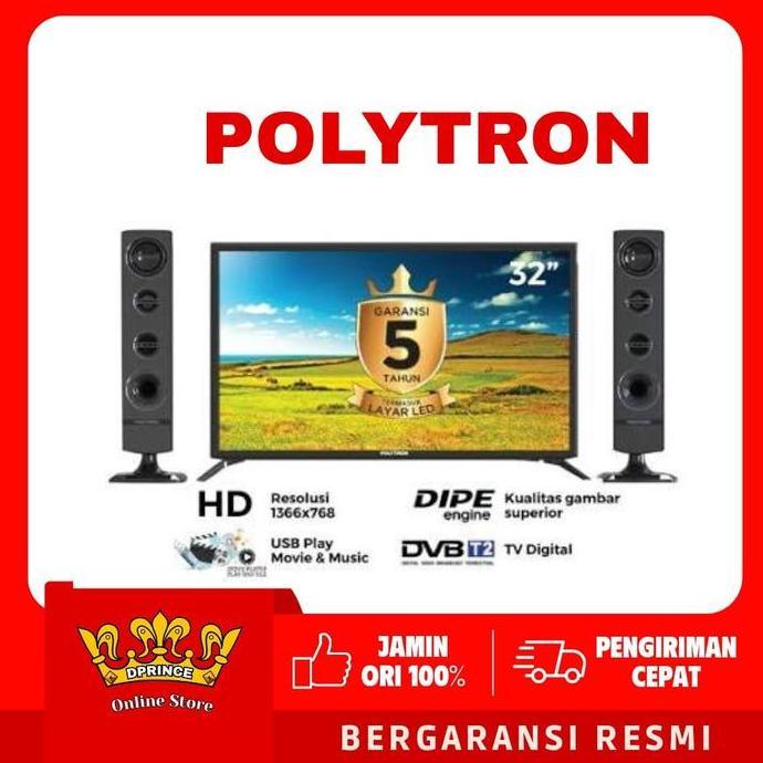 wevasz_shop - polytron led digital tv 32 inch dvb-t2 pld 32tv1855