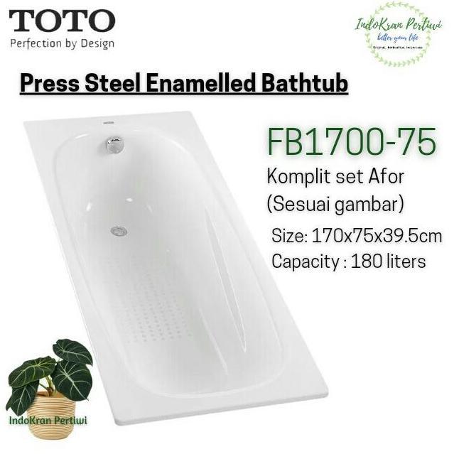 Miliki Bathtub Bak Mandi Toto Fb1700-75(Include Afor) / Bathtub Toto Fb1700-75/Bak Mandi Toto Fb1700