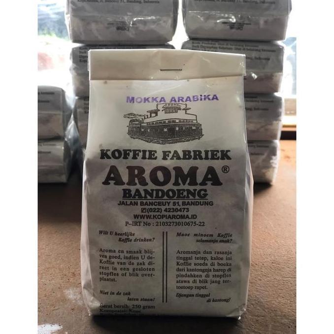 Kopi AROMA Bandung - Moka Arabika - Koffie Fabriek - 500Gr
