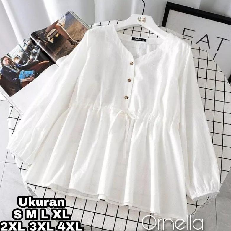 BIG PROMO ORNELLA BLOUSE BAJU ATASAN WANITA BUSUI - BLOUSE OVERSIZE KOREA TERBARU 2022 PAKAIAN WANIT