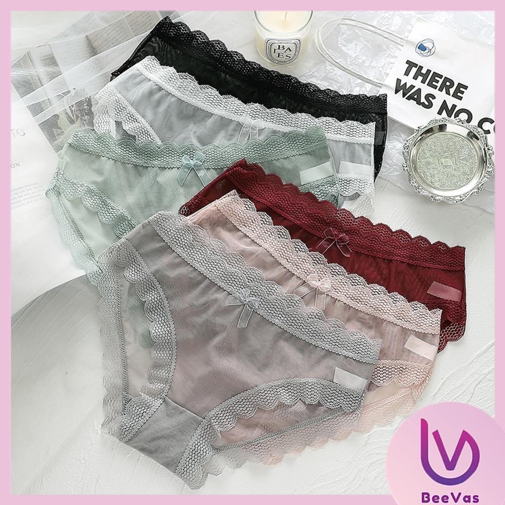 hot deals bv.id cd1236 celana dalam wanita seksi cd transparan renda brukat sexy kolor panties