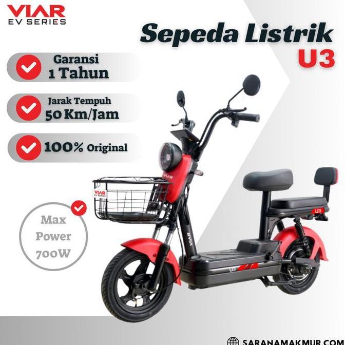 Terlaris Sepeda Listrik U3 Viar