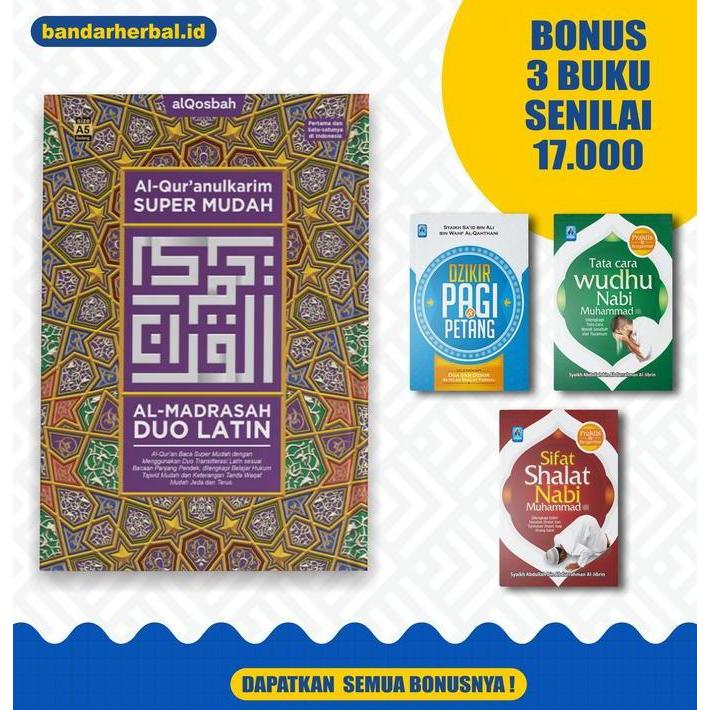 Termurah / Hot Sale Mushaf Alquran Madrasah Dua Latin A5 Al-Quran Super Mudah Menggunakan Duo Transl