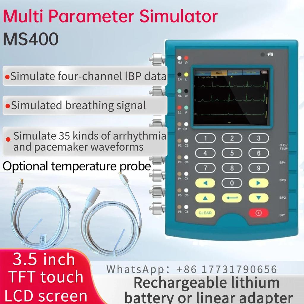 CONTEC MS400 Multiparameter Simulator ECG/ECG Patient Monitor Simulator - Touch Screen