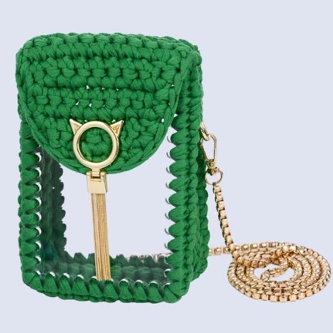 New | Diy Kit Tas Rajut Akrilik Phonebag