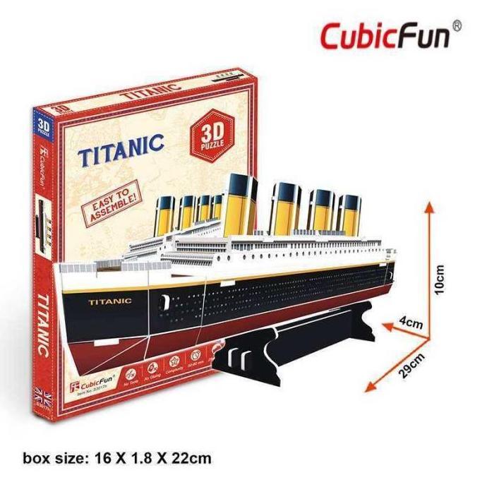 Puzzle 3D | TITANIC - Kapal Titanic | 3D Puzzle Bangunan Terkenal 688F