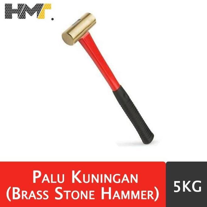 Palu Kuningan 5KG / Brass Stone Hammer ( Palu Batu Kuningan 5kg )