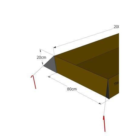 Alas Tenda footprint model bathup - Uk.200x80x20cm
