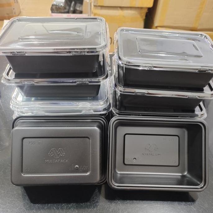 Pecfd- Mika Bento Thinwall 750Ml +Tutup @25 / Kotak Makan Plastik Tanpa Sekat