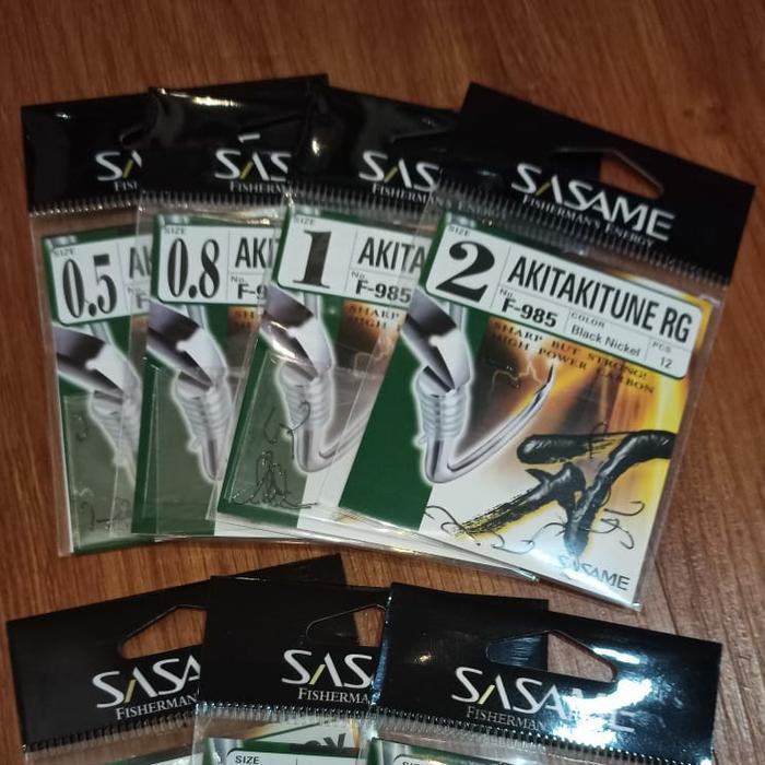 (Diskon) Hooks Sasame Akitakitsune Rg Ringed F985 Mata Kail Pancing Kuat Bestseller