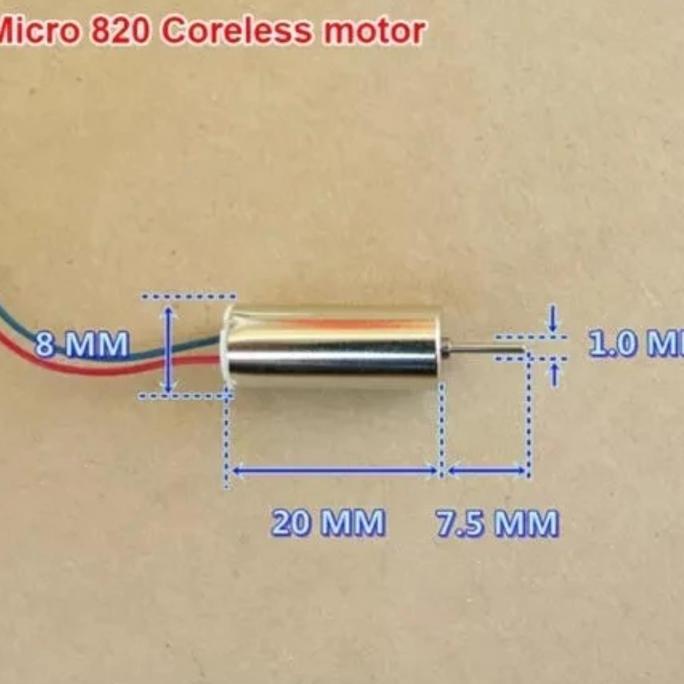Dinamo Motor 820 48000 RPM Coreless Brushed