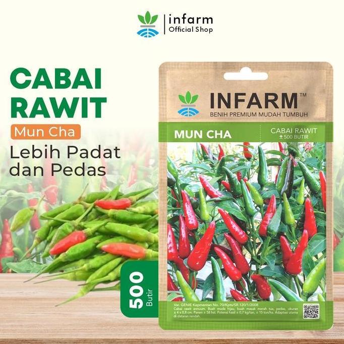 INFARM - Benih Unggul Bibit Biji Cabe Rawit Mun cha Cabai Rawit Pedas Benih Buah Buahan Benih Bibit 