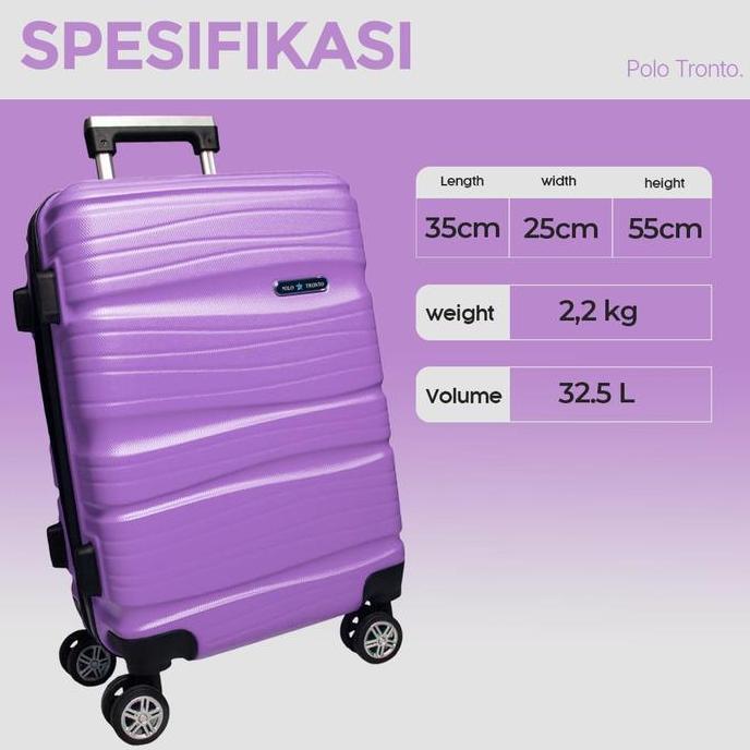 Wscx- Koper 20 Inch Koper Fiber Pria Wanita Koper Size Kabin Cabin Koper Murah Koper  Kabin