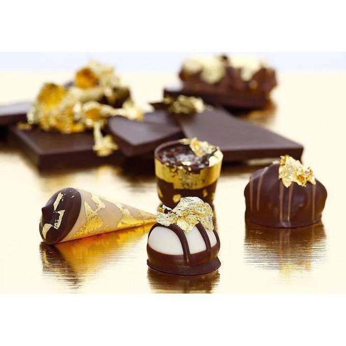 Winwin- Edible Gold Sheet 4.33X4.33 Cm - Lembaran Emas Dapat Dimakan 24K