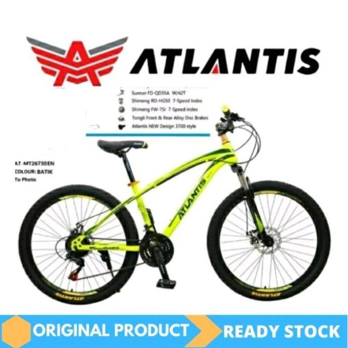 Terlaris Promo Sepeda Gunung Mtb 24/26/27,5 Atlantis At730 21 Speed