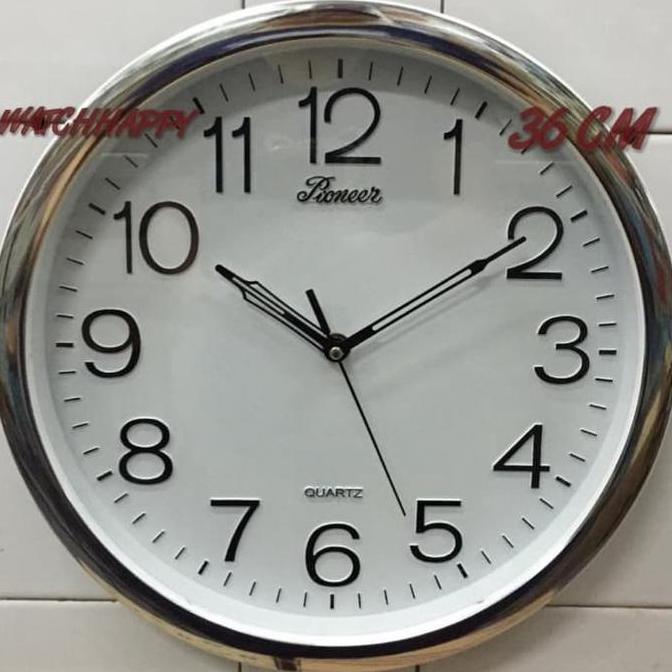 Jam Dinding Untuk Kantor Pioneer 36 Cm Sakana Seiko Awet Original Laku