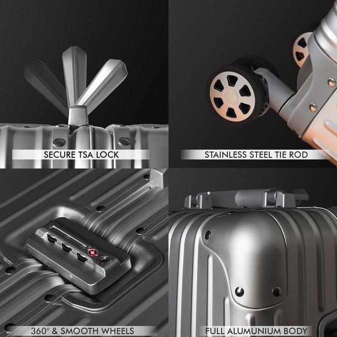 Wscx- Koper Aluminium Roaming Size Kabin & Bagasi 20-28 Inch B002