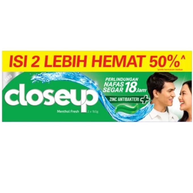 Willll- Close Up Hijau 160 Gr 160Gr Value Pack Isi 2 Lebih Hemat Mulut