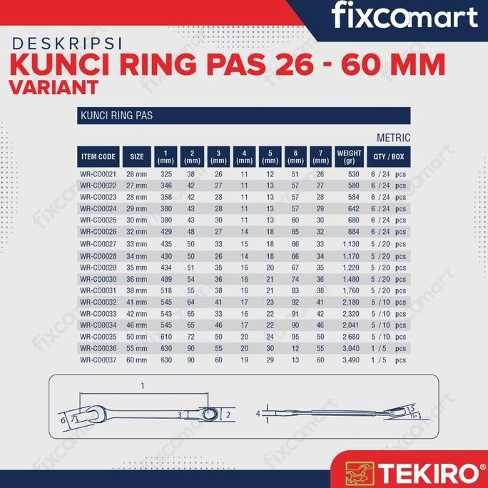 Onair- Tekiro Kunci Ring Pas 46 Mm