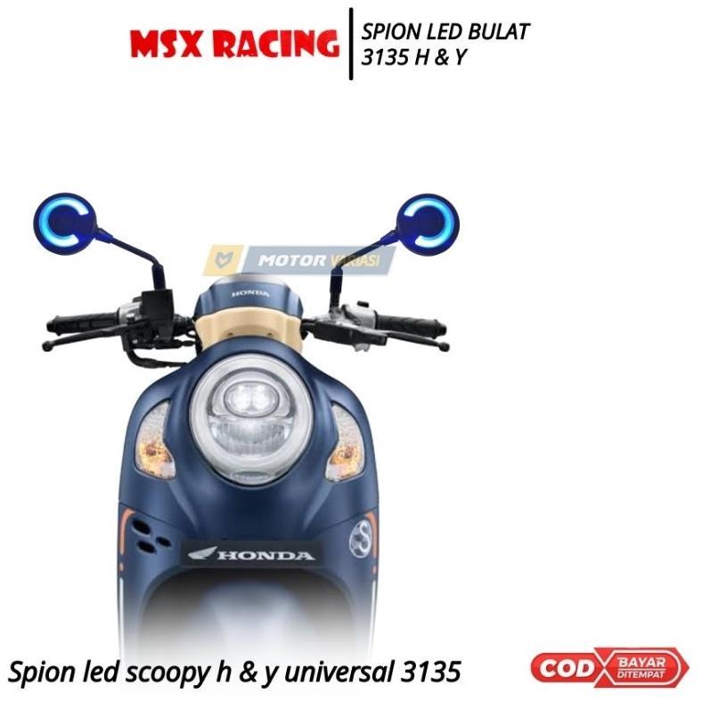 TERBARU SPION SEIN LED HONDA SCOOPY LAMPU SPION BULAT STANDAR MOTOR SCOOPY LAMPU LED UNIVERSAL FINO 