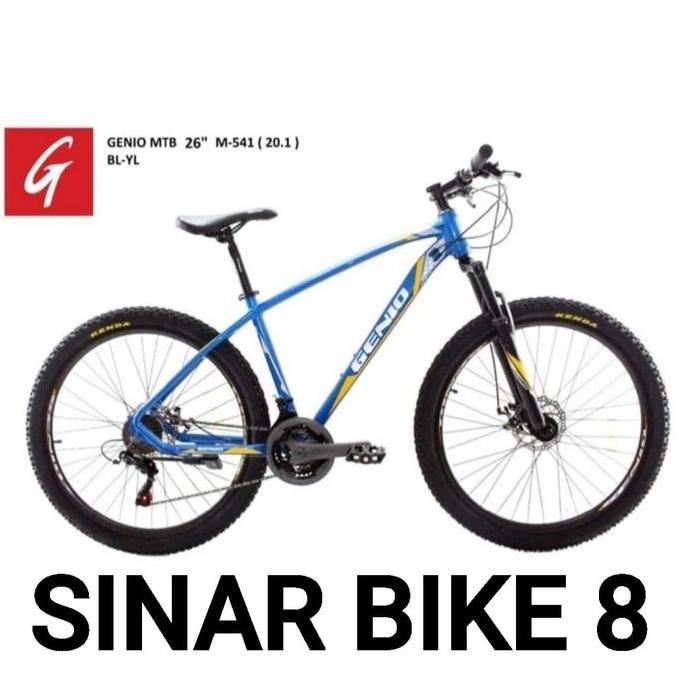 Terlaris Sepeda Gunung 26" Mtb Genio M 541 Alloy Suspensi 24 Speed