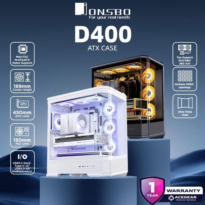 NEW JONSBO D400 (ATX PC Case)