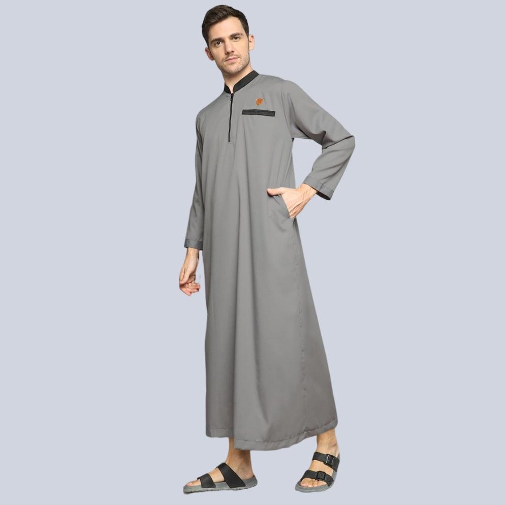 Termurah / Hot Sale Kawan Muslim - Jubah Gamis Pria Jubbah Baju Jubah Muslim Polos Dewasa Lengan Pan