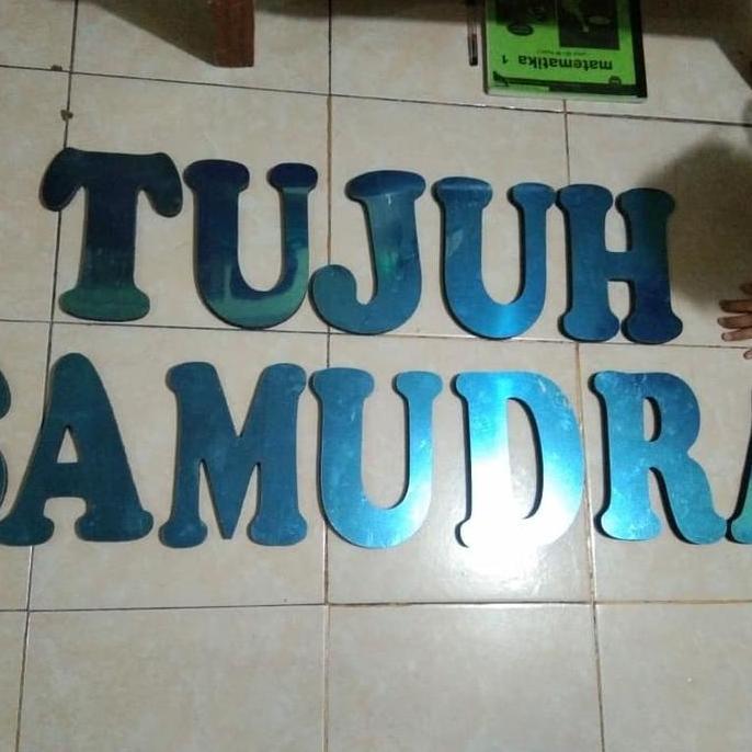 Huruf Timbul TUJUH SAMUDRA Bahan Stainless Spoon 20cm