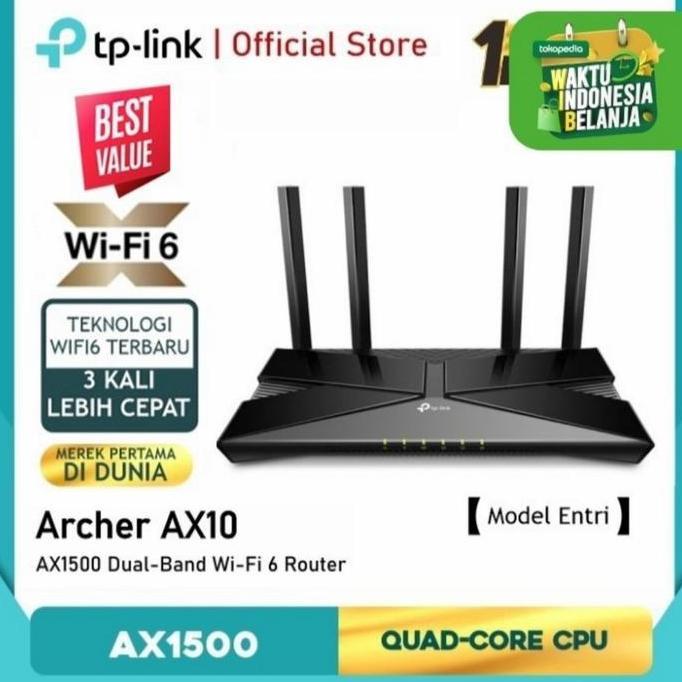 HARGA DISC - TP-Link TPLink Archer AX10 AX1500 Wi-Fi 6 Router TP-LINK AX10 AX1500