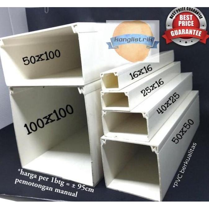 Kabel Duct Kabel Dak 40X25 Mm Pvc Putih.