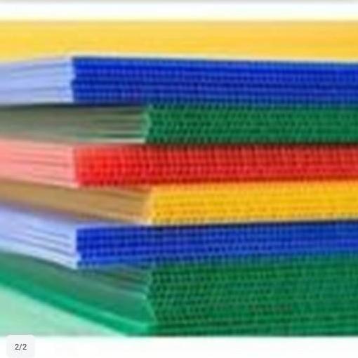 Impraboard lembaran / Papan Plastik Gelombang UK.125 x 150 Tebal 5mm