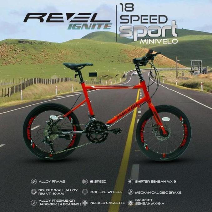 Terlaris Sepeda Minivelo Revel Ignite 18 Speed