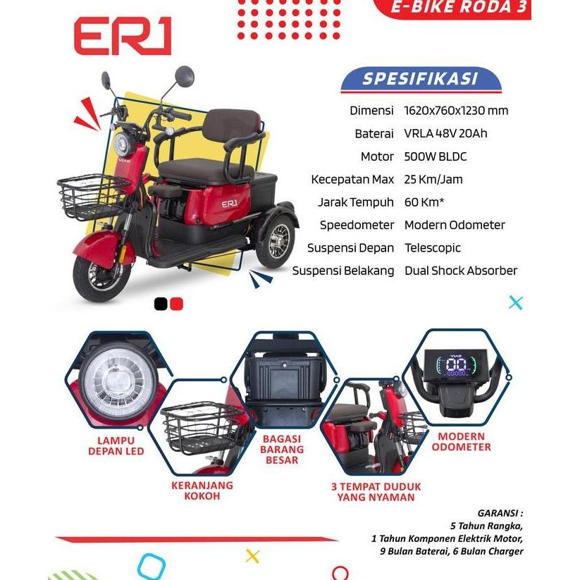 Terlaris Sepeda Listrik Viar Er1 - Promo - Original