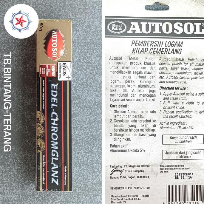 AUTOSOL OTOSOL POLISH POLES BESI METAL STAINLESS