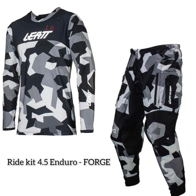 Ride Kit Jersey Set LEATT ENDURO 4.5 - FORGE / Trabas Offroad Trail