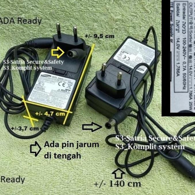 DS289 >> Adaptor 14V 1.786A Adapter 14.0V 1.786 A 1,786A 14 V 25W 25 w electronic Parts Komponen Ele