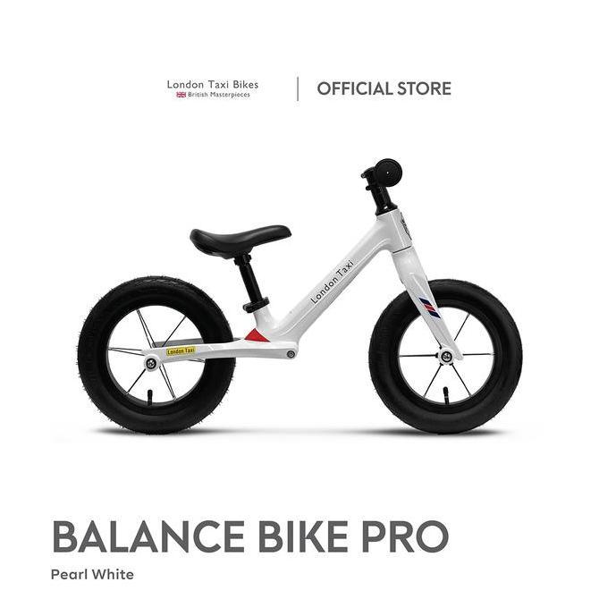 Terlaris Sepeda Anak London Taxi Balance Bike Pro - Pearl White
