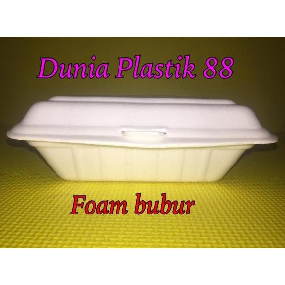foam bubur / styrofom / sterofoam / sterofom / gabus / box nasi kuning