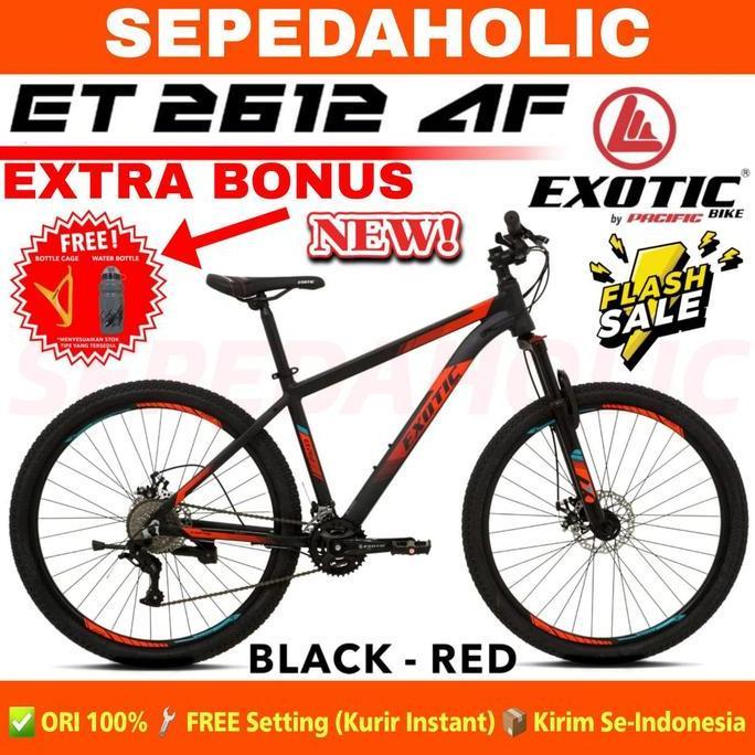 Terlaris Sepeda Gunung Mtb Exotic Et 2612 Am Size 26 & 27.5 Inch Alloy 18 Speed