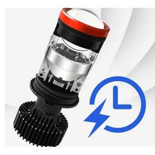 Promo Lampu LED Y7D H4 Y7 mini projector biled H4 kaki 3 mobil motor headlamp Diskon