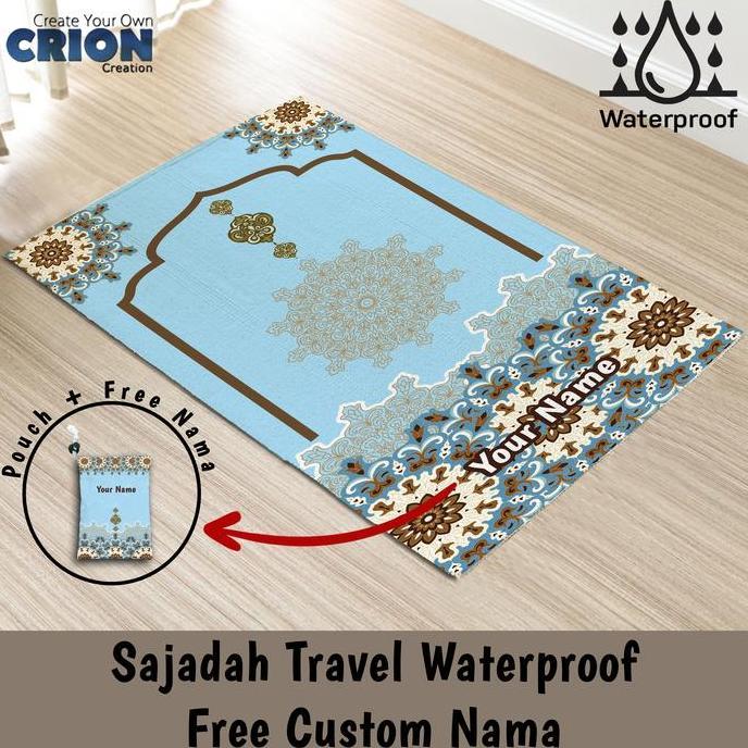 Miliki Sajadah Travel Waterproof Dewasa / Bisa Custom Nama - By Crion