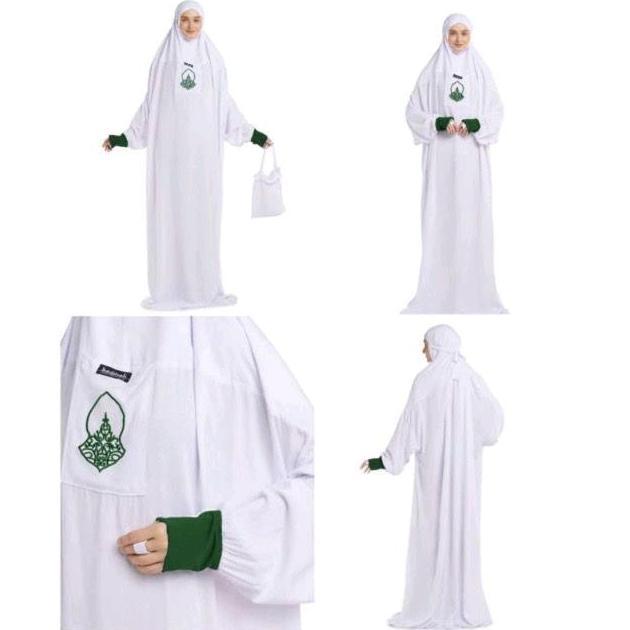 Terjangkau Mukena Yabasmah Series Putih | Mukena Terompah | Mukena Hadromaut | Mukena Basmah | Muken