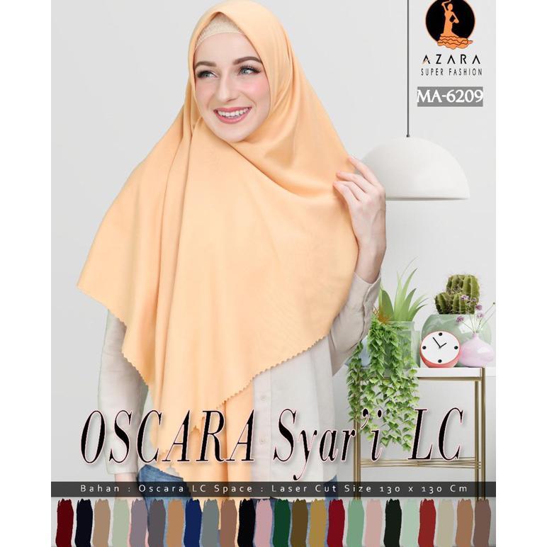 Segi Empat Syari Jumbo Polos OSCARA Lasercut AZARA Ramadhan!!!