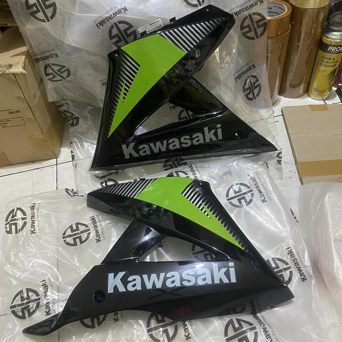 New | Sepasang Fairing Sayap Bawah Ninja Rr New 2014 Hijau