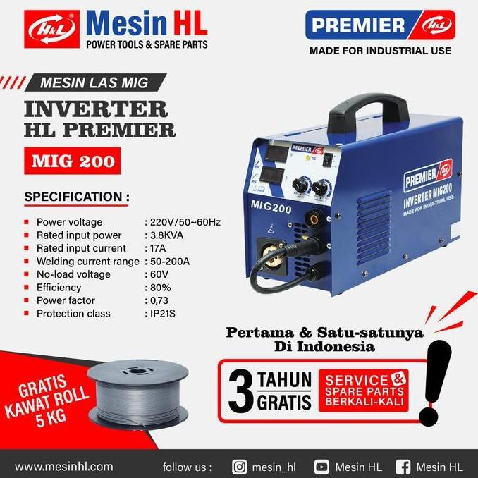 Mesin Las Co Mig 200 Alat Las Co Mig Kecil Allshop