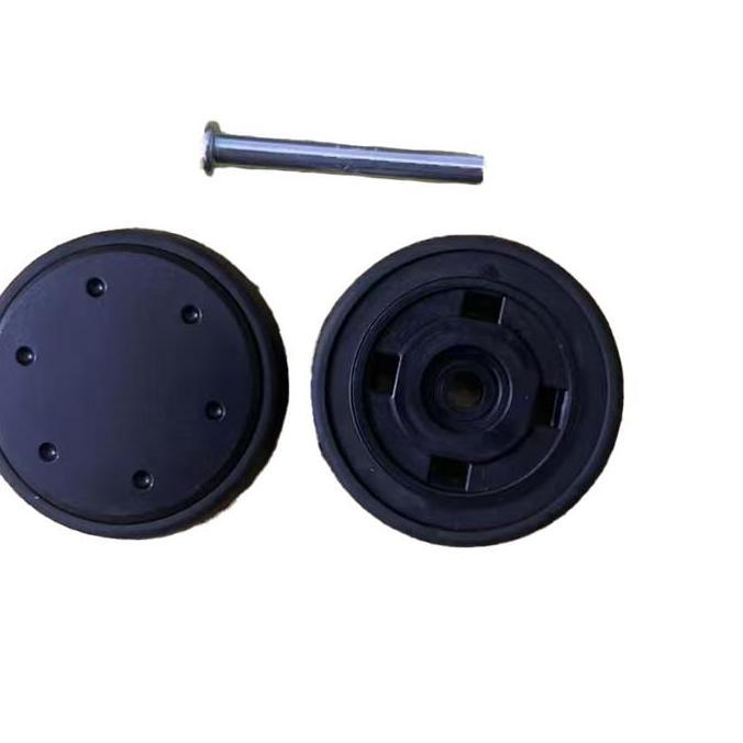 AKARAY 1 Set  Roda Koper Pengganti 360 Silent Wheel Double Wheel Roda Koper Double Replacement Wheel